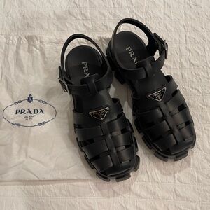 Prada Men’s Monolith Rubber Sandals Size 8/9